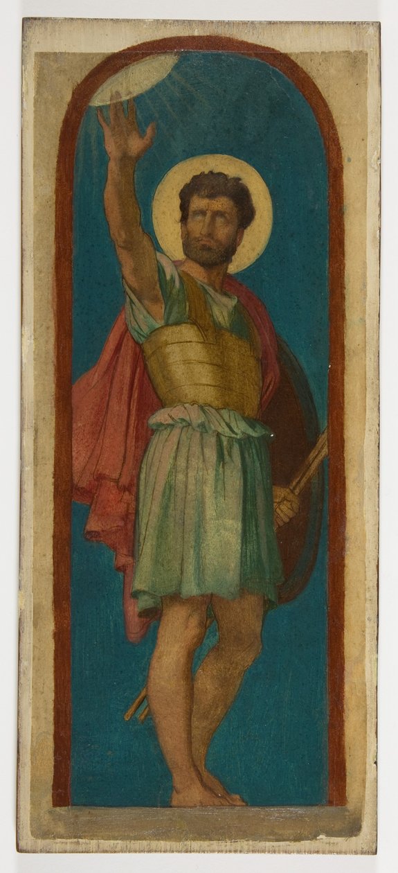 Josua, mit der Sonne oben links tekijältä Hippolyte Flandrin