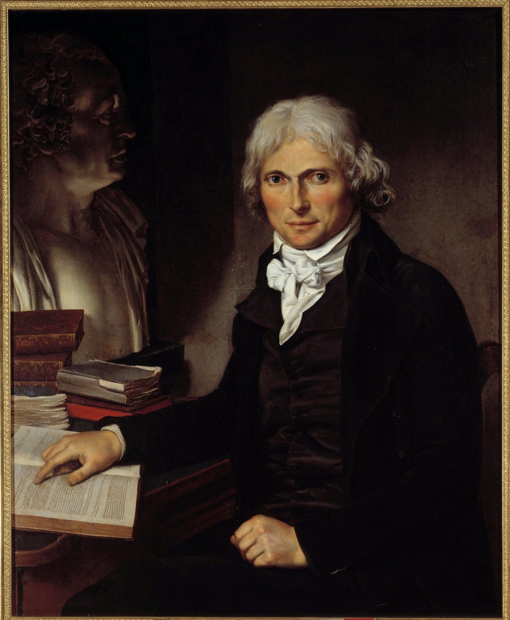 Muotokuva tohtori Marie Francois Xavier Bichatista (1771-1802). Pierre-Maximilien Delafontaine (1774-1860) maalaus tekijältä Hippolyte Flandrin