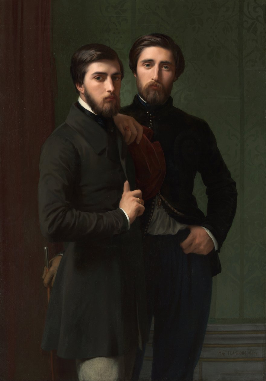 René-Charles Dassy ja hänen veljensä Jean-Baptiste-Claude-Amédé Dassy, ​​1850 tekijältä Hippolyte Flandrin