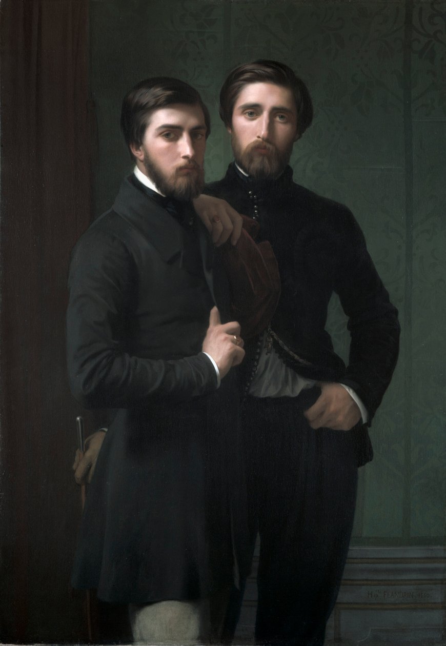 René-Charles Dassy ja hänen veljensä Jean-Baptiste-Claude-Amédé Dassy, ​​1850. tekijältä Hippolyte Jean Flandrin