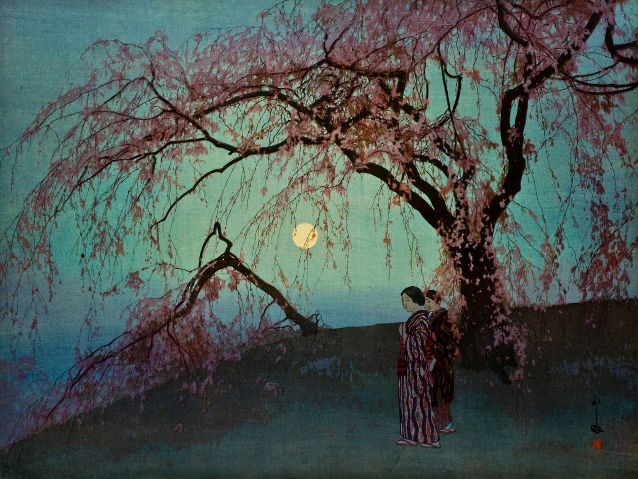 Kumoi-Zakura (Kumoi-kirsikkapuut) tekijältä Hiroshi Yoshida