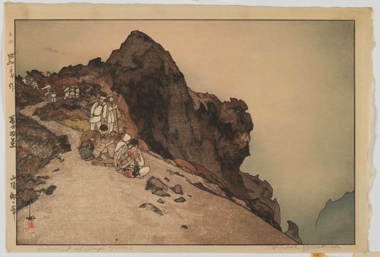 Summit of Fuji, sarjasta Kymmenen näkymää Fuji-vuorelle, Showan aikakausi tekijältä Hiroshi Yoshida