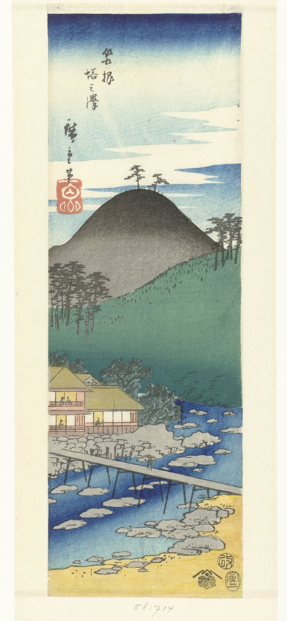 Tonosawa Hakoneessa Hakone Tonosawa tekijältä Hiroshige (I) , Utagawa