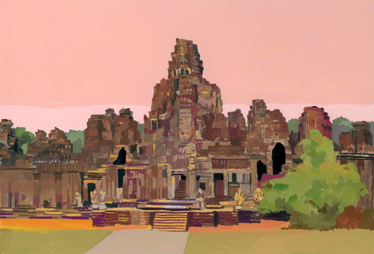Angkor Thom Kambodžassa, 2016 tekijältä Hiroyuki Izutsu