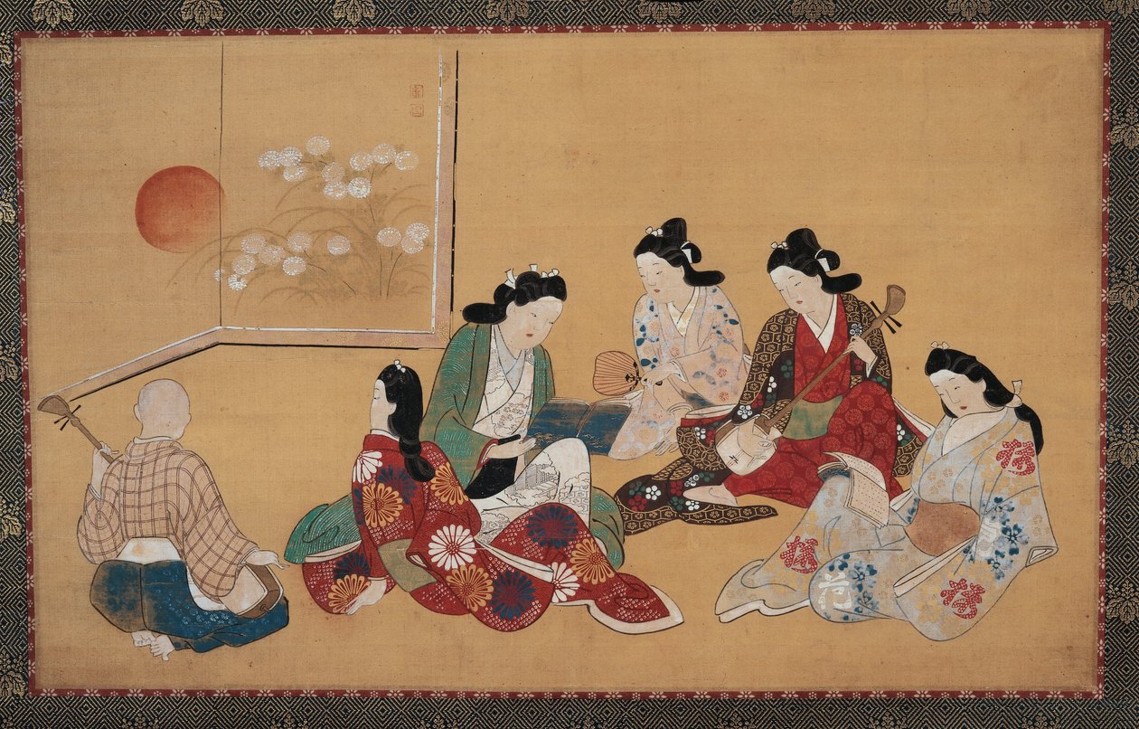 Musiikkiseurue tekijältä Hishikawa Moronobu