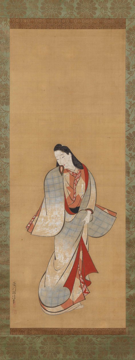 Stehende Schönheit tekijältä Hishikawa Moronobu