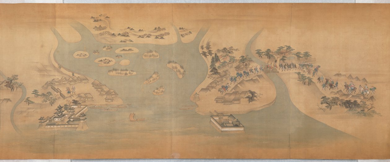 Tōkaidō-kuvakäärö tekijältä Hishikawa Moronobu