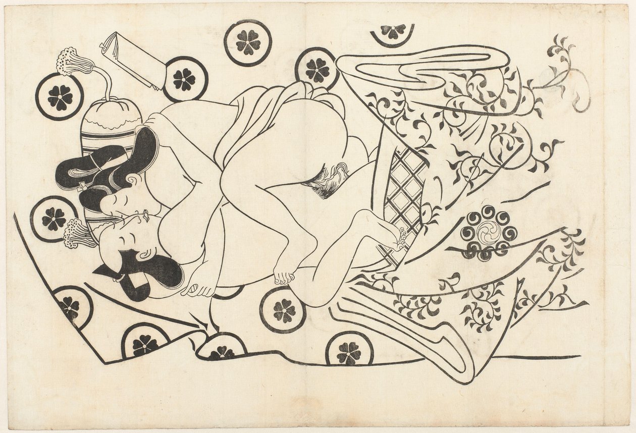 Eroottinen show tekijältä Hishikawa Moroshige (attributed to)