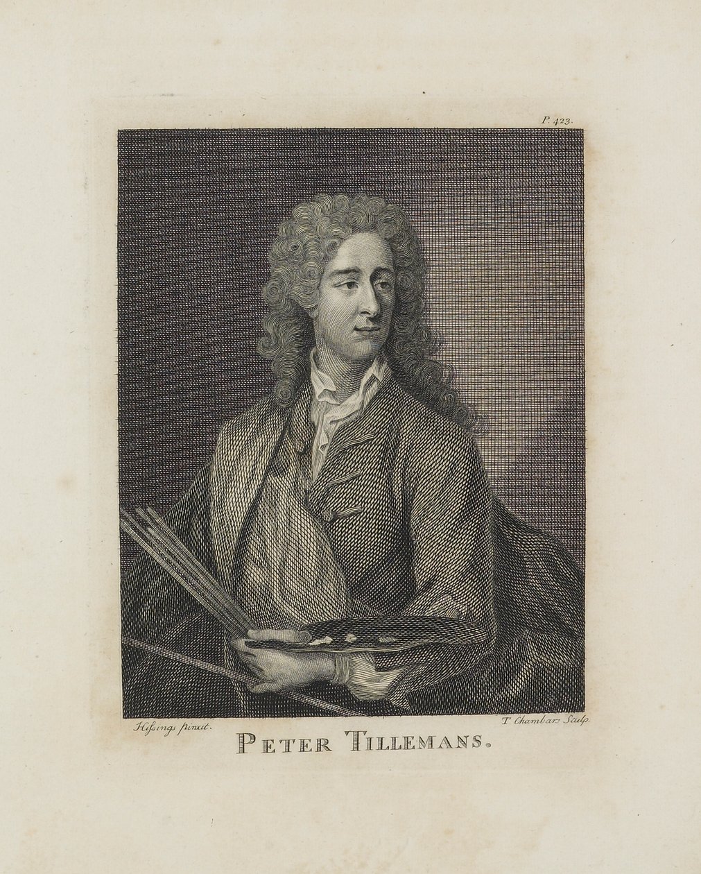 Peter Tillemans, kaiverrus Thomas Chambars (1724-89), n. 1762 tekijältä Hissings