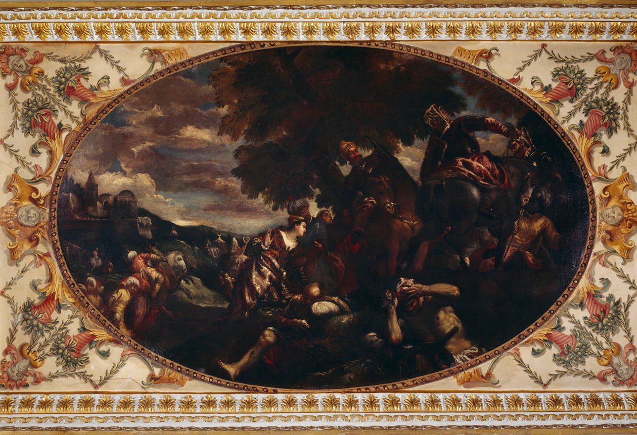 "The Defense of Scutari", maalaus Chiswick Housen gallerian kattoon Lontoossa tekijältä Historic England Staff Photographer