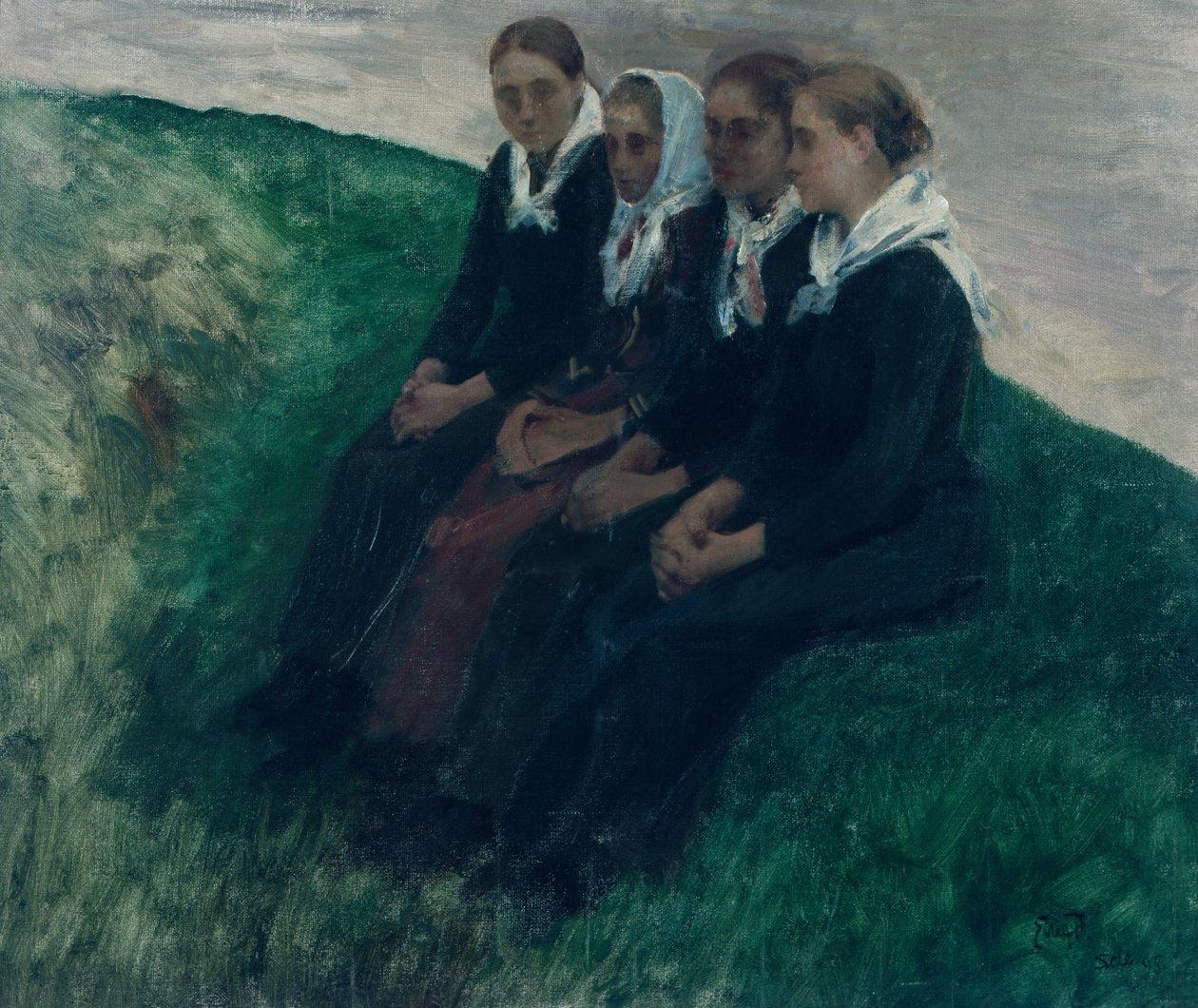 Neljä ystävää tekijältä Hjalmer Eilif Emanuel Peterssen