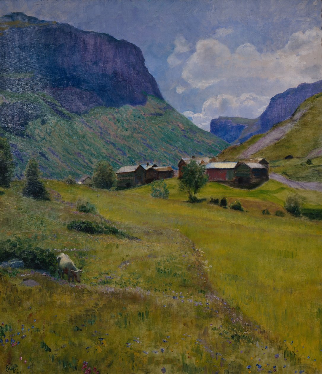 Vuoristomaatila tekijältä Hjalmer Eilif Emanuel Peterssen