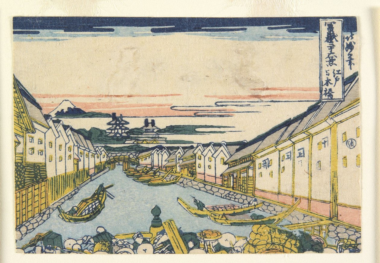 Nihonbashi B Science -jäsen Edo, 1835-40 tekijältä Hokumyō