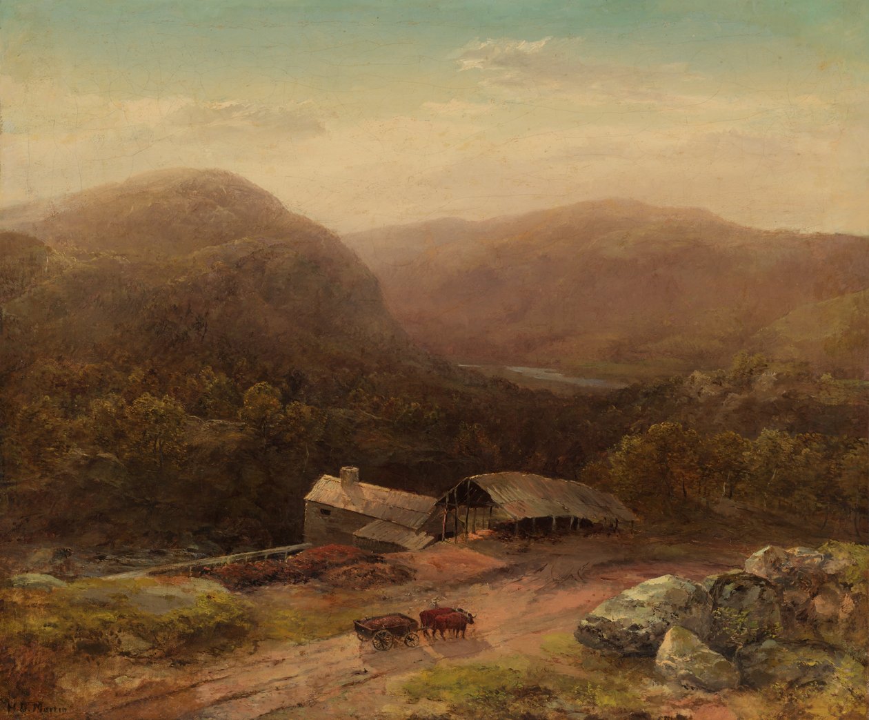 Housatonicin laaksossa 1850-luvun lopulla. tekijältä Homer Dodge Martin