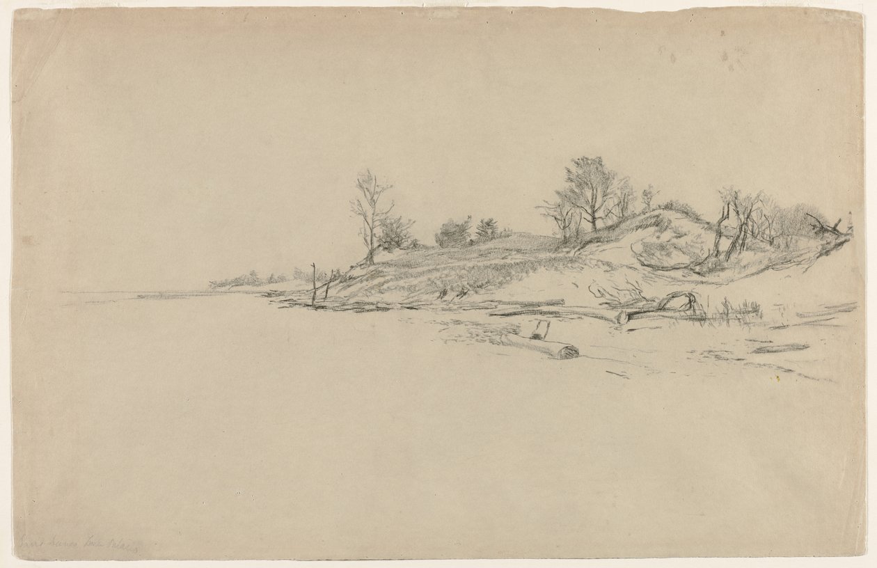Hiekkadyynit, Ontariojärvi, n. 1874. tekijältä Homer Dodge Martin