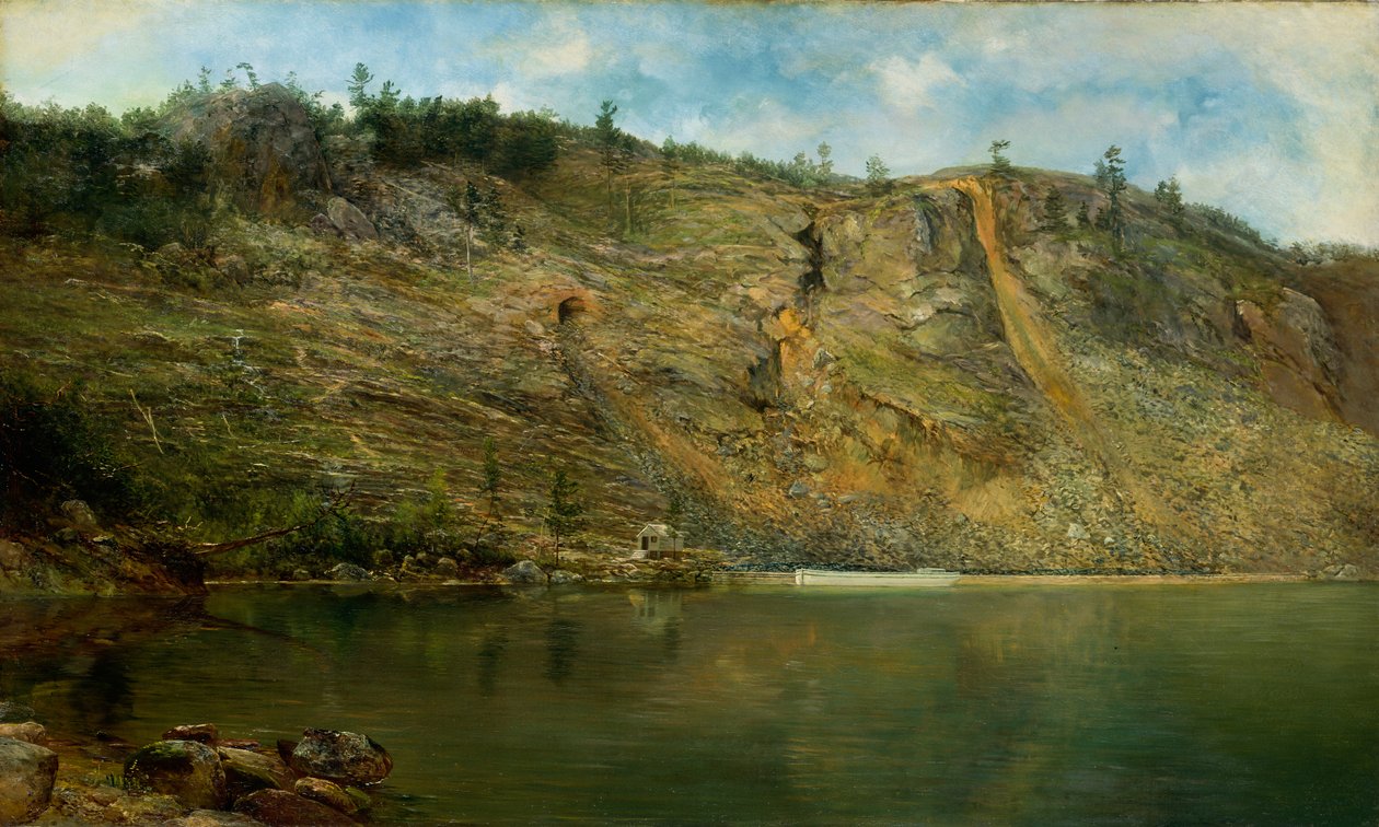 Rautakaivos, Port Henry, New York, n. 1862. tekijältä Homer Dodge Martin