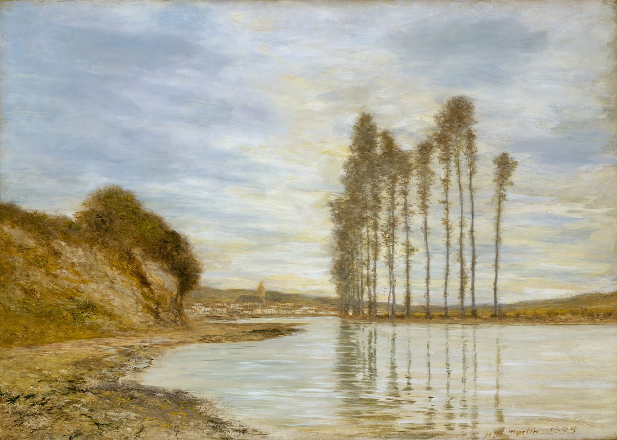 Näkymä Seinelle: Tuulien harppu, 1893-95. tekijältä Homer Dodge Martin