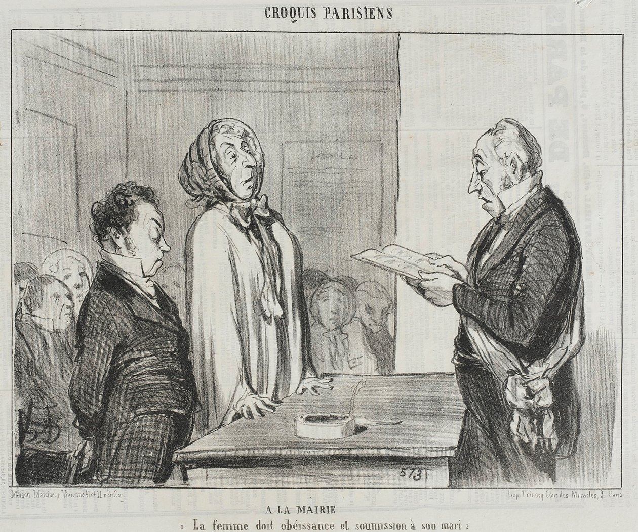 Ma la Mairie ... tekijältä Honoré Daumier