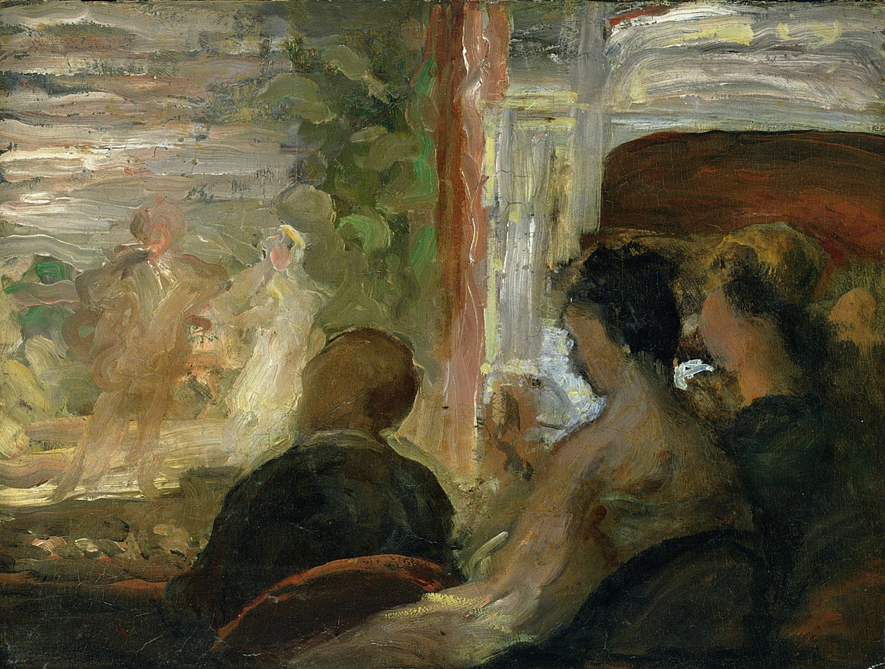 Laatikko teatterissa, n. 1865-70 tekijältä Honoré Daumier