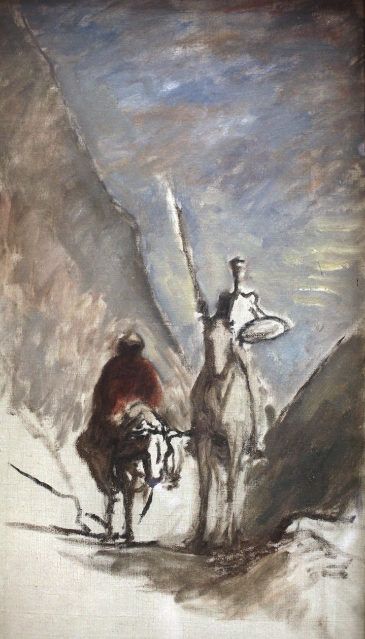 Don Quijote ja kuollut muuli tekijältä Honoré Daumier