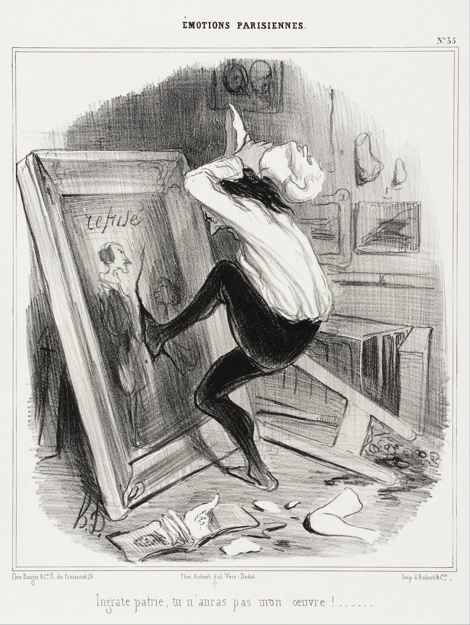 Kiittämätön isänmaa, et saa työtäni! ... tekijältä Honoré Daumier