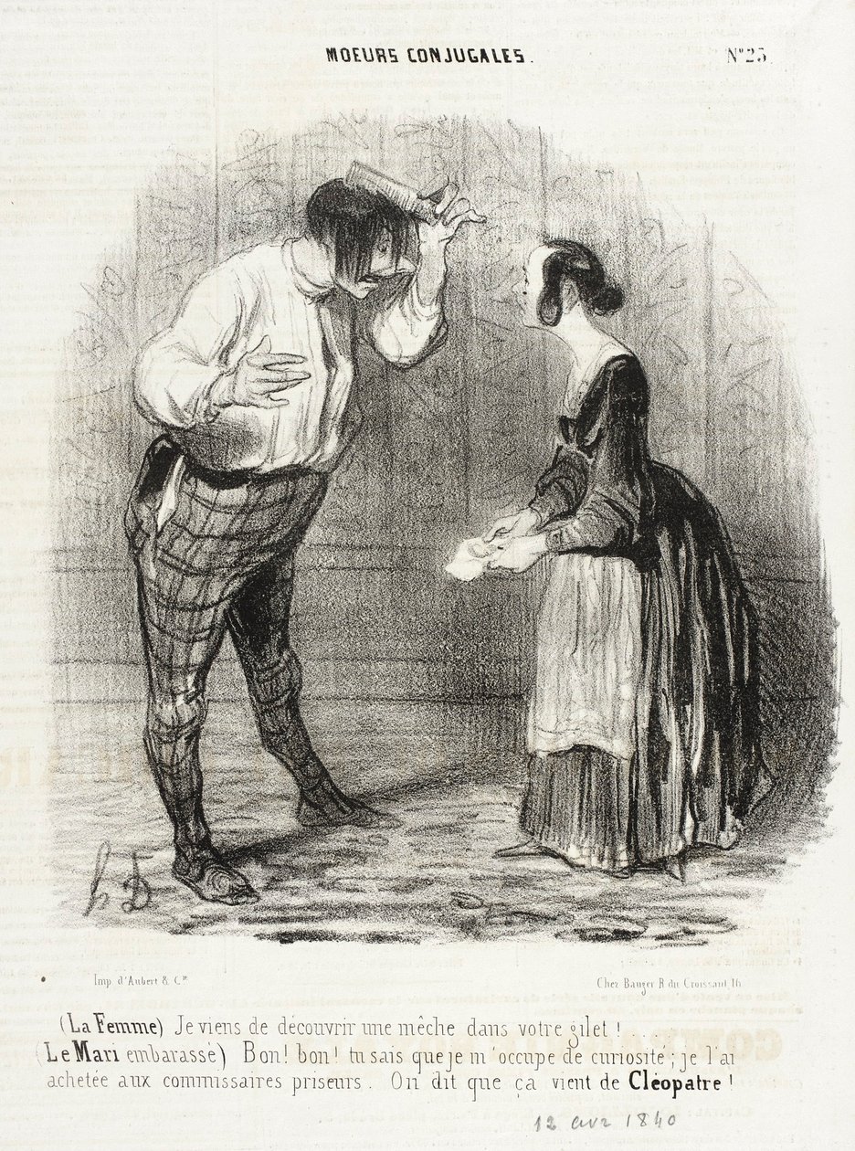 Je viens de découvrir une mêche dans vôtre gilet tekijältä Honoré Daumier