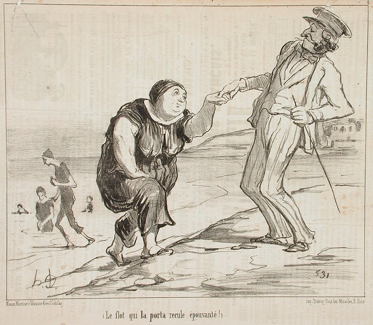 Le Flot qui la porta tekijältä Honoré Daumier