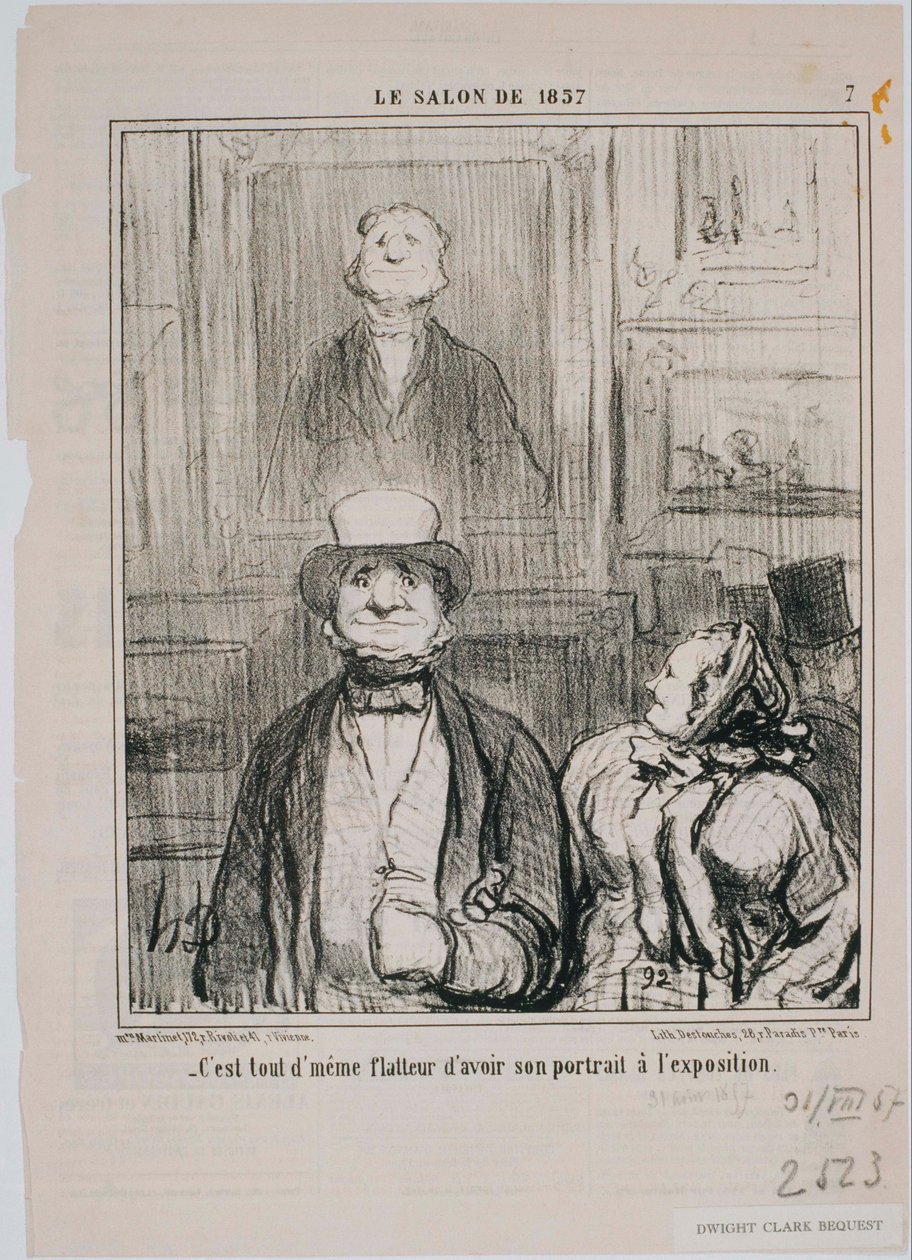 Le Salon de 1857- Kommentti, cest dans cette cave que… tekijältä Honoré Daumier