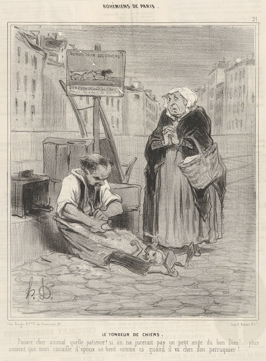 Le Tondeur de chiens tekijältä Honoré Daumier