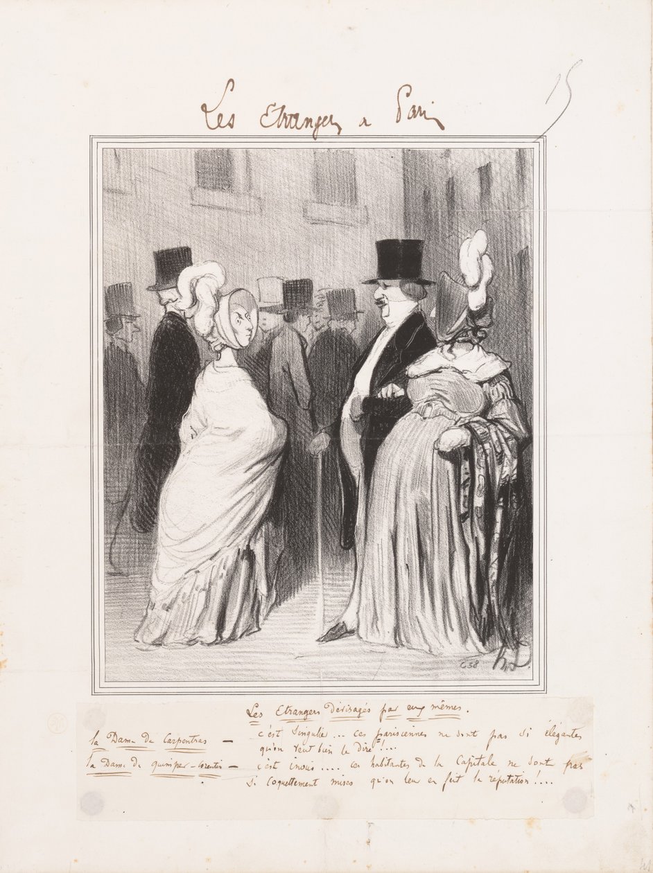 Les Etrangers dévisagés par eux mêmes tekijältä Honoré Daumier