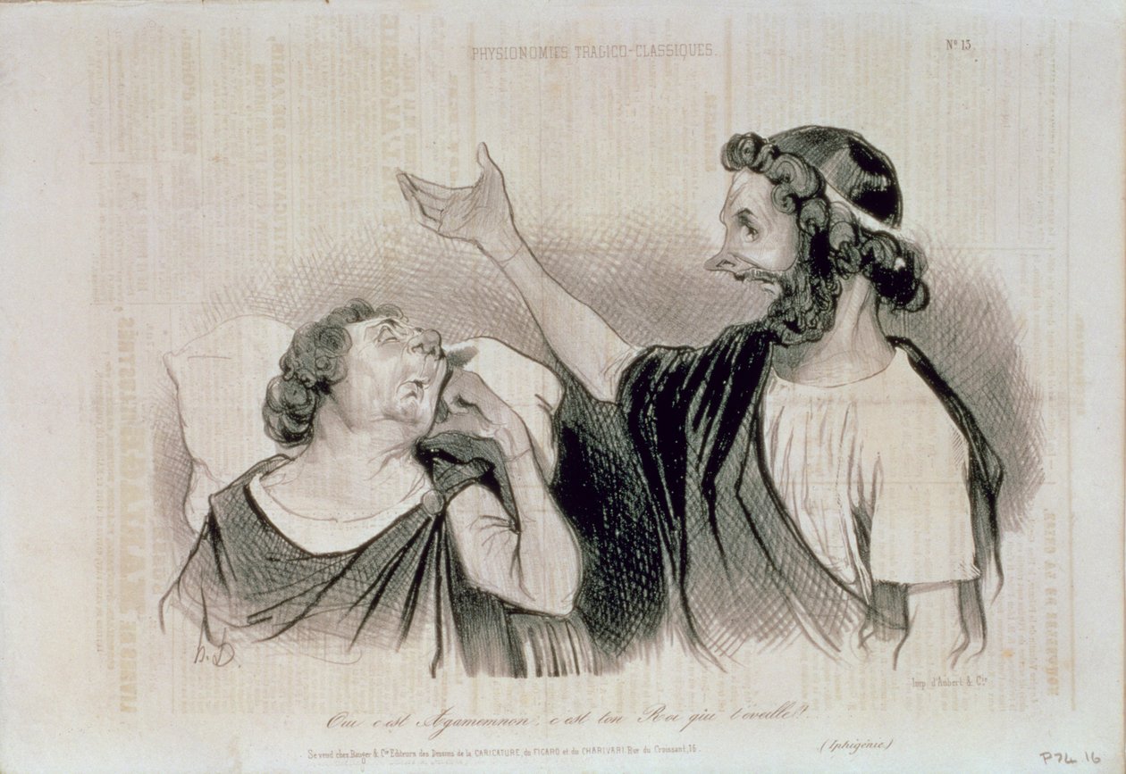 Klassisen tragedian hahmojen fysiognomia; Kyllä, kuningassi Agamemnon herättää sinut! 