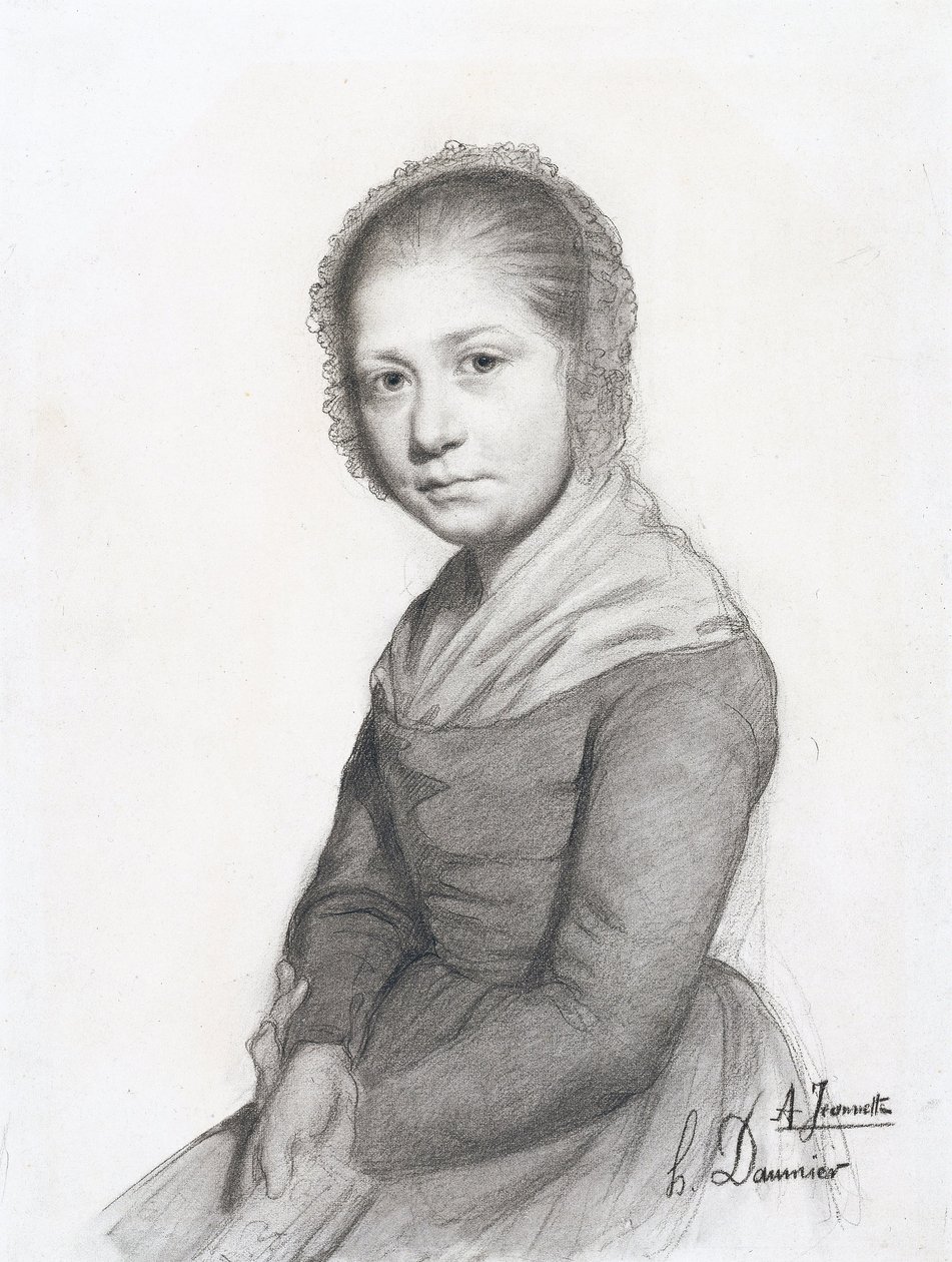 Tytön muotokuva (Jeannette), n. 1830 tekijältä Honoré Daumier