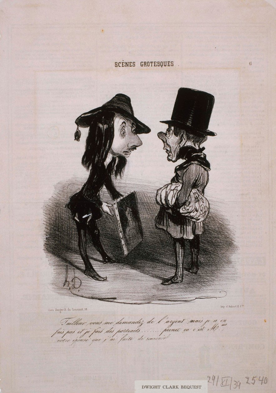 Groteskit kohtaukset - räätäli ... Ota se ... tekijältä Honoré Daumier
