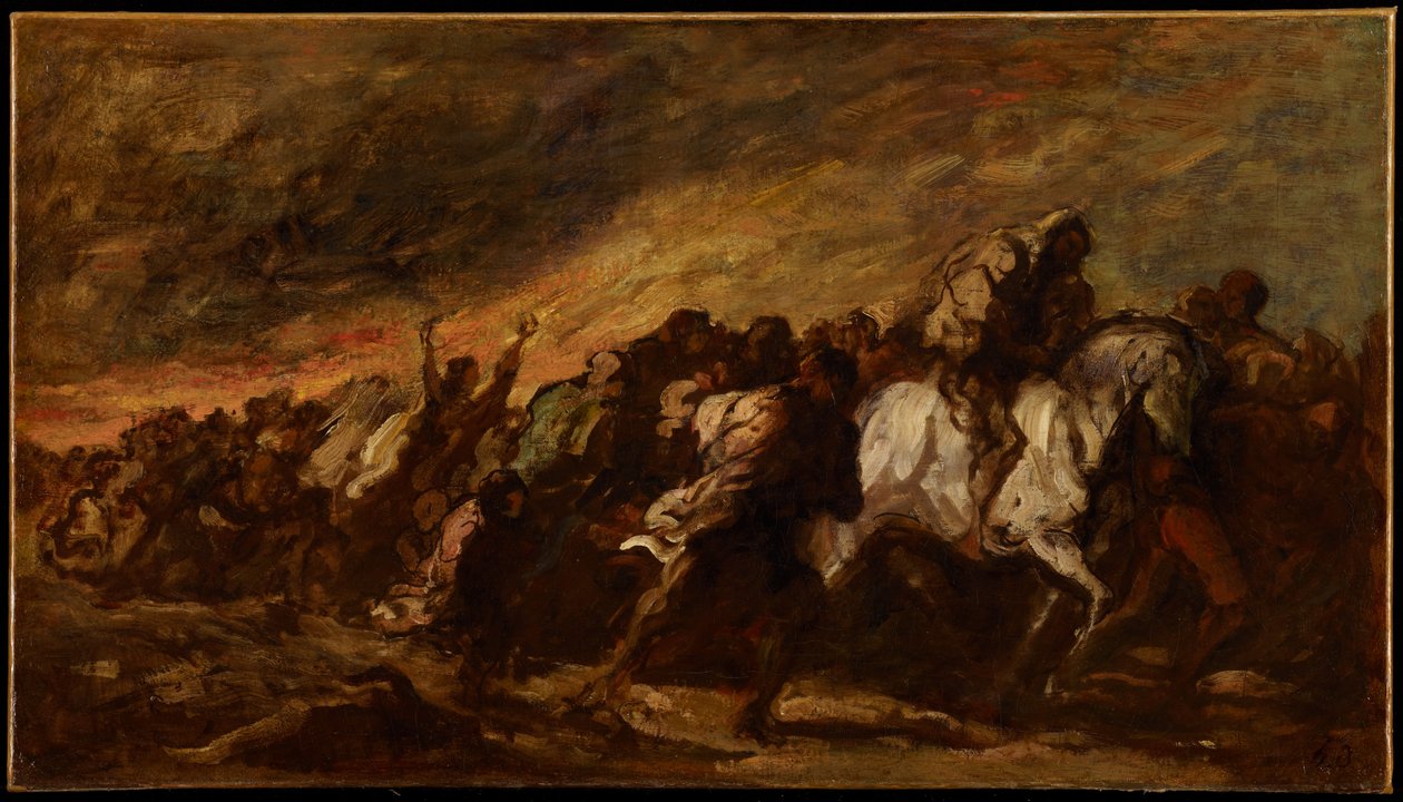 Karkurit, noin 1868 tekijältä Honoré Daumier