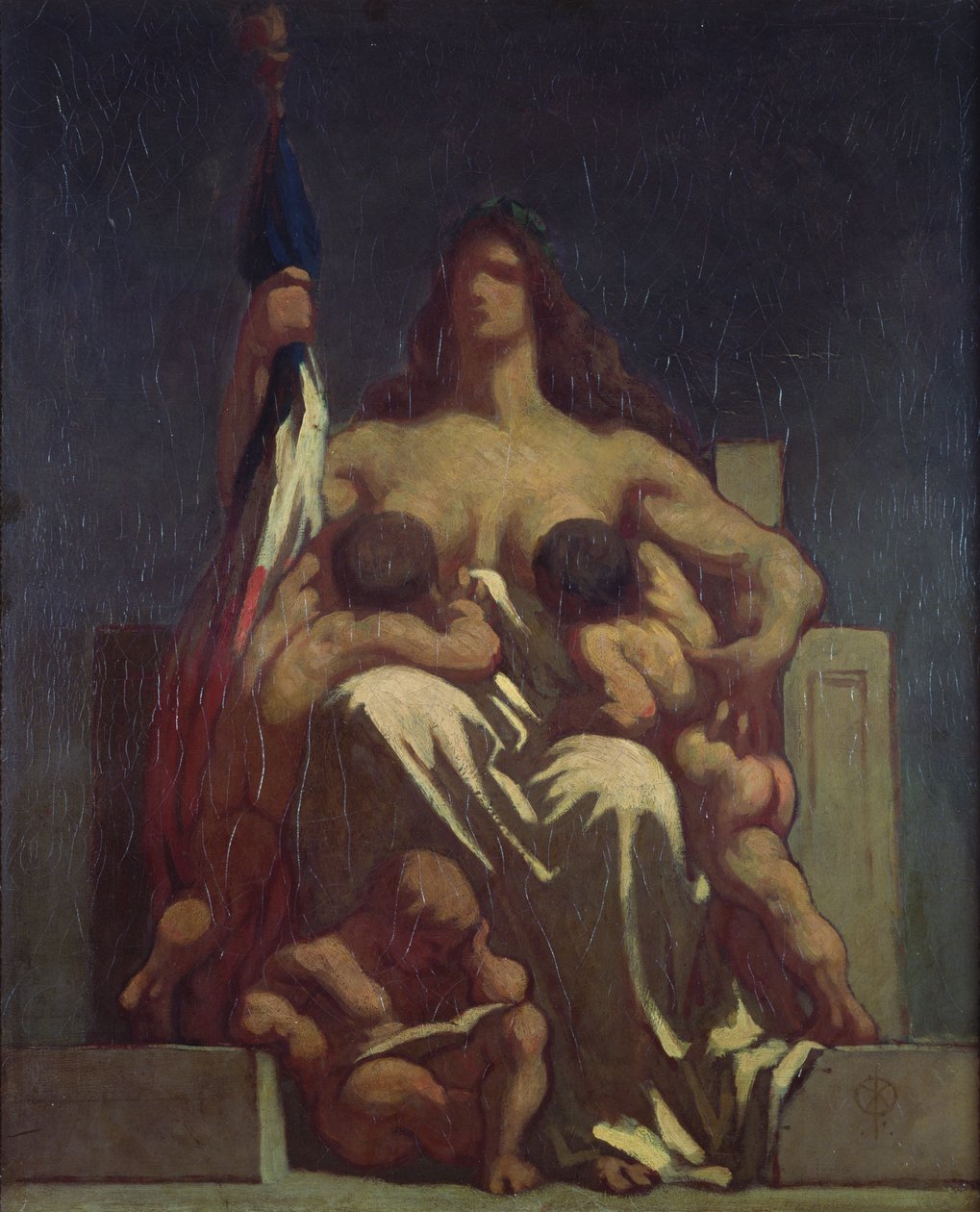 Tasavalta (luonnos), 1848 tekijältä Honoré Daumier