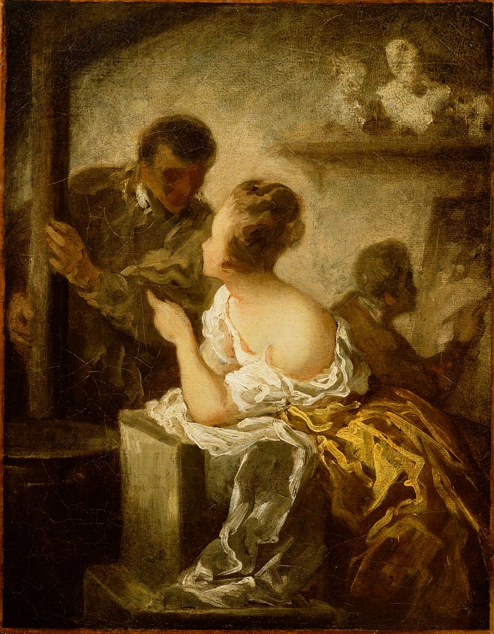 Studio, noin 1870 tekijältä Honoré Daumier