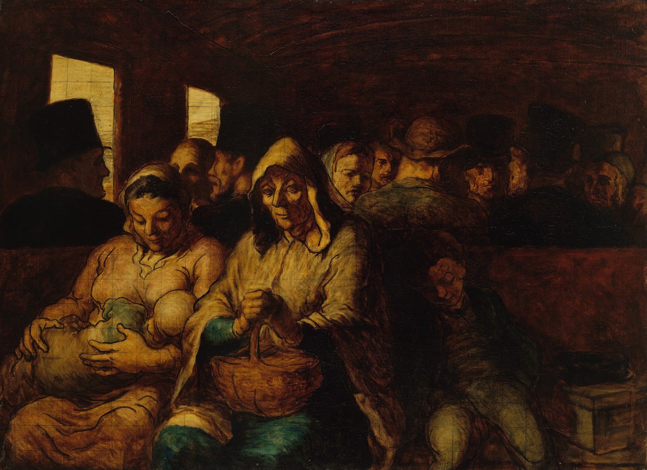 Kolmannen luokan vaunu tekijältä Honoré Daumier