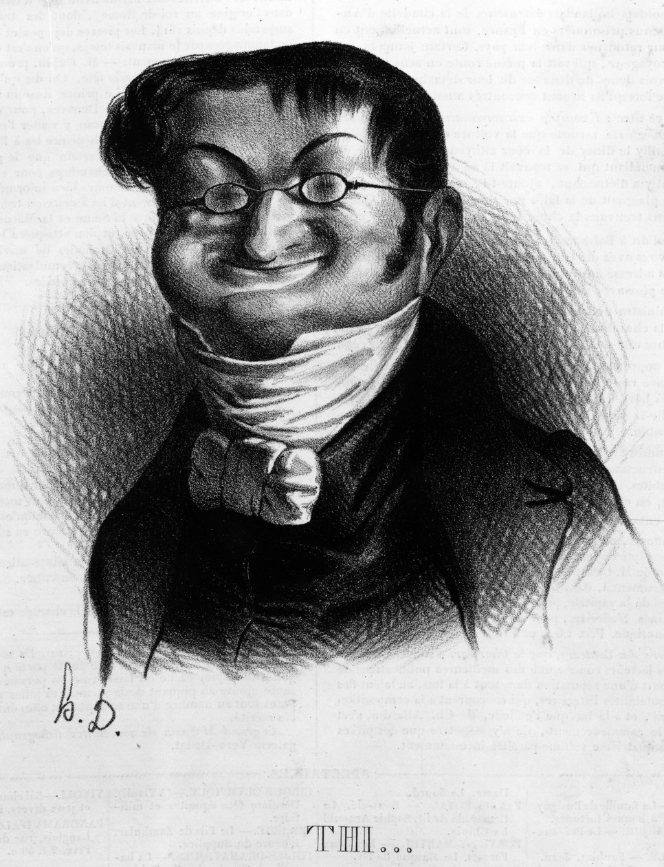 "Thi", karikatyyri Adolphe Thiersista "Le Charivarista", 2. kesäkuuta 1833 tekijältä Honoré Daumier