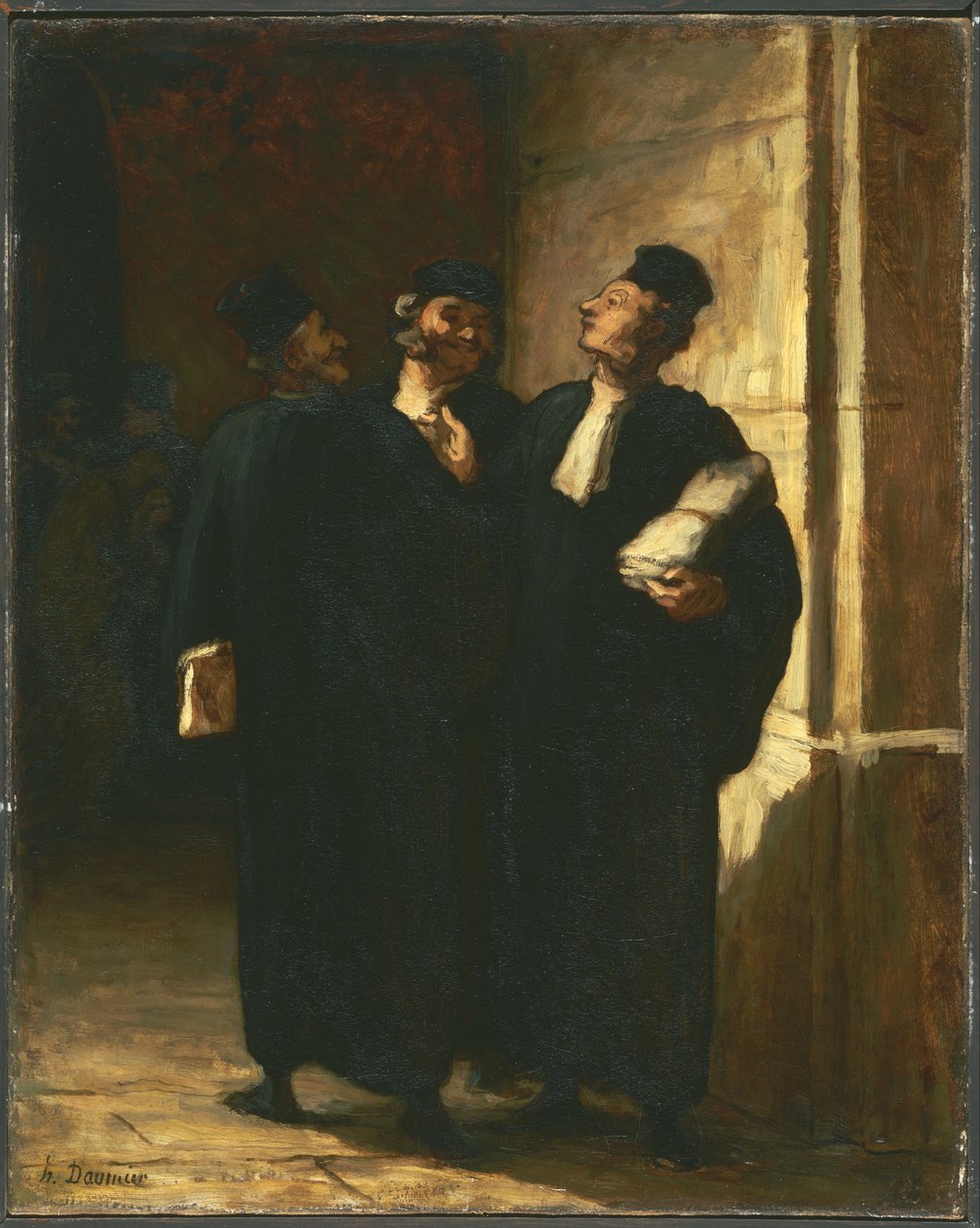 Kolme lakimiestä tekijältä Honoré Daumier