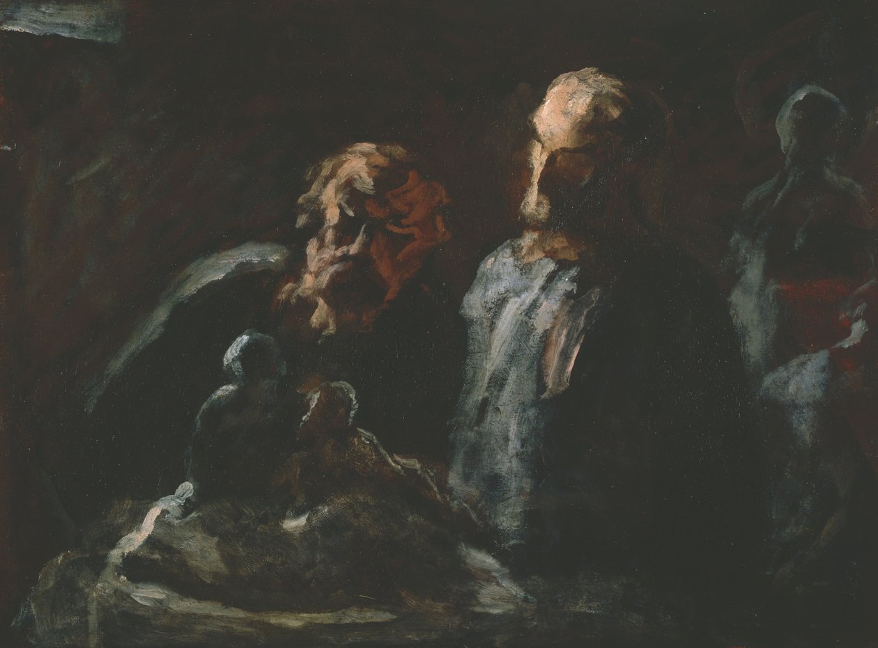 Kaksi kuvanveistäjää tekijältä Honoré Daumier