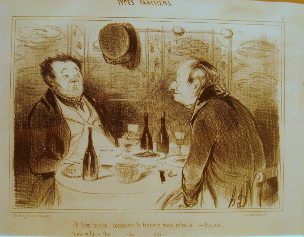 Tyypit Parisiens tekijältä Honoré Daumier