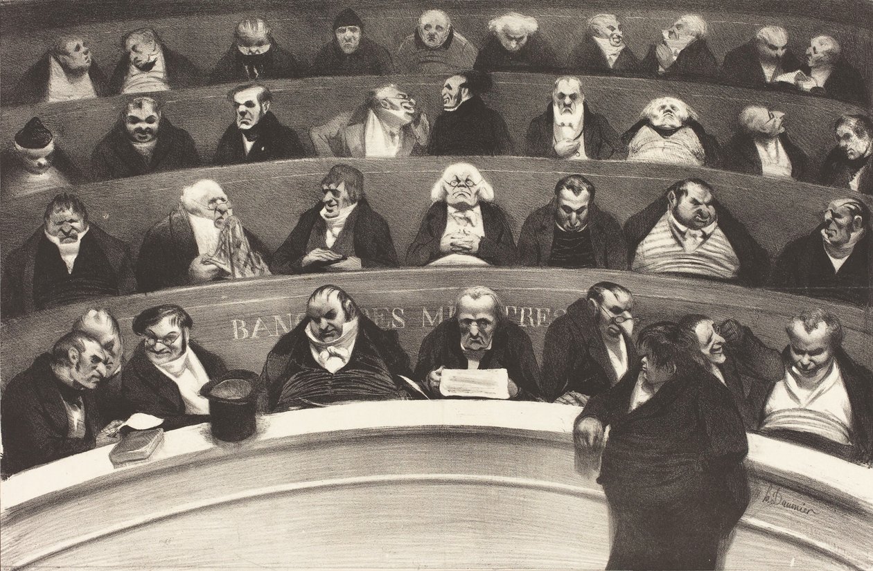 Le Ventre législatif tekijältä Honoré Daumier Victorin