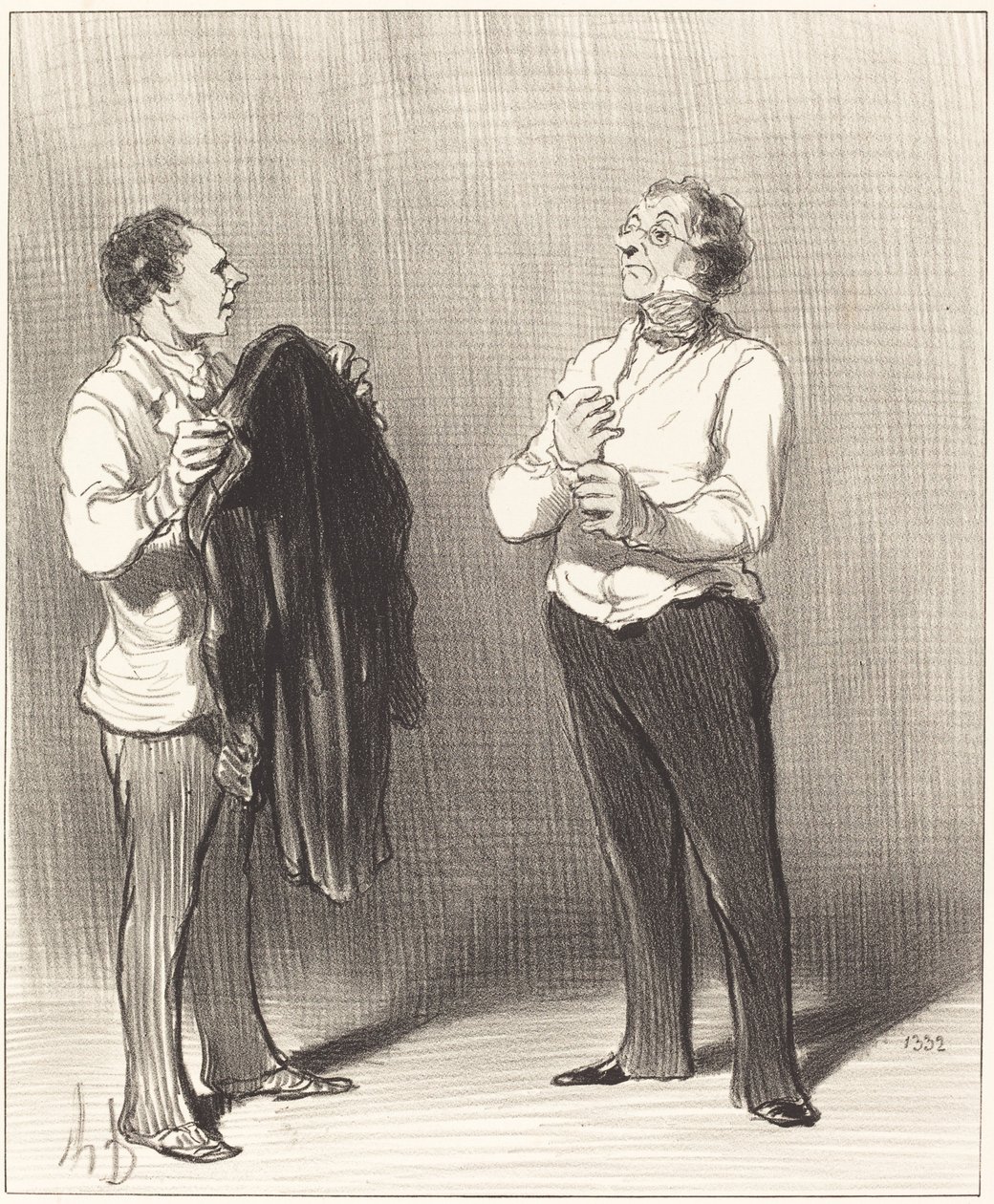 (Palvelija) - Monsieur tekisi hyvin... tekijältä Honoré Daumier