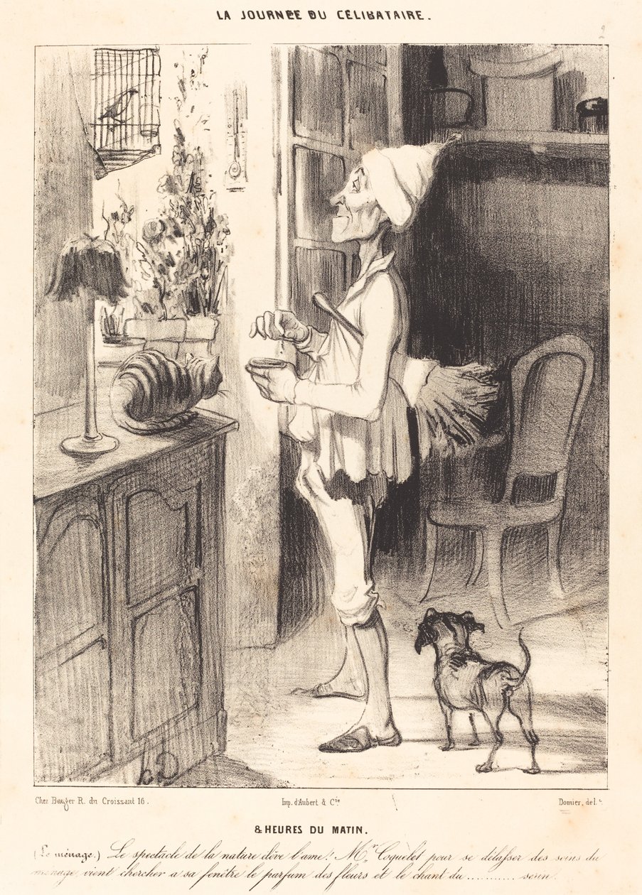 8 aamulla tekijältä Honoré Daumier