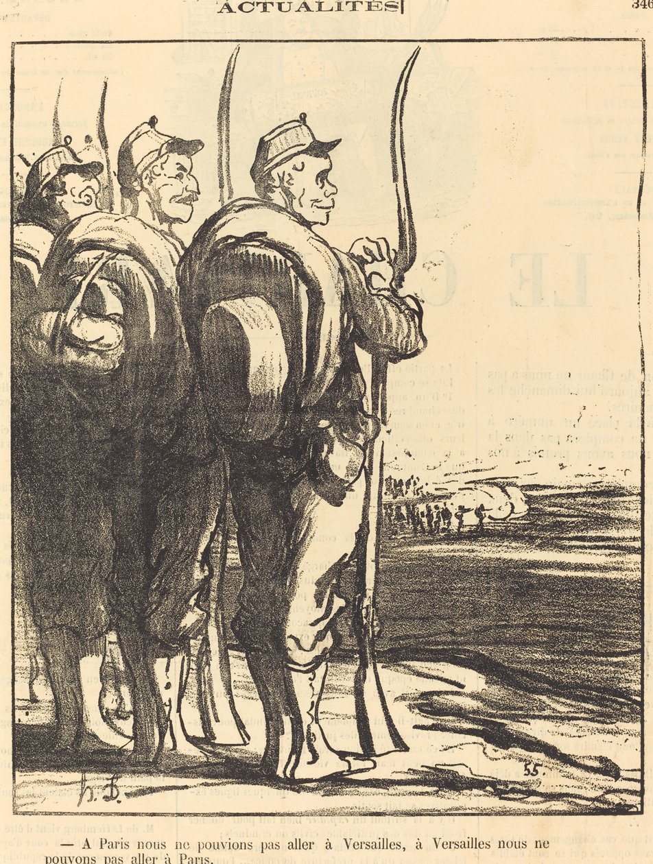 Pariisissa emme voineet... mennä Versaillesiin... tekijältä Honoré Daumier