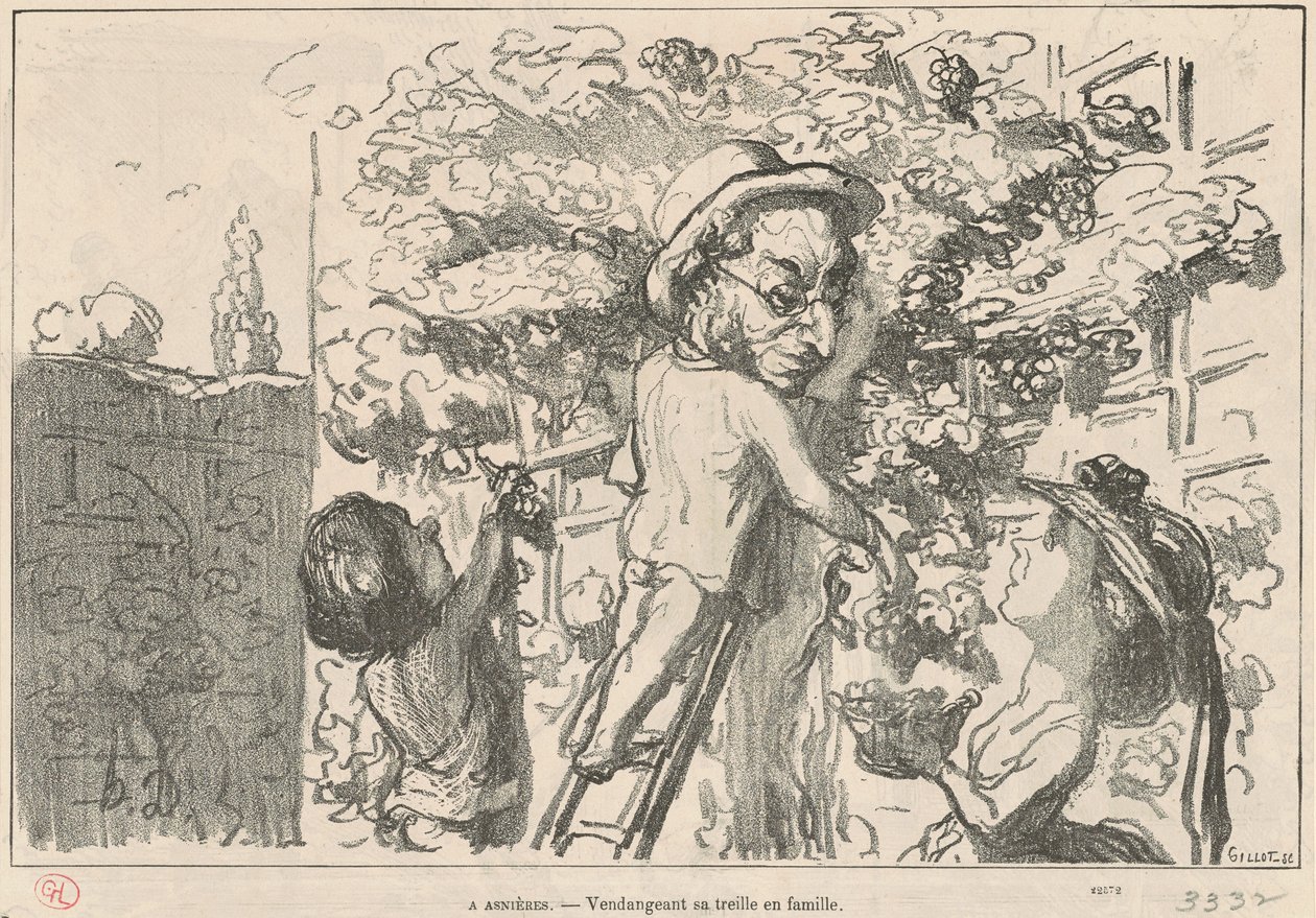 Asniéres tekijältä Honoré Daumier