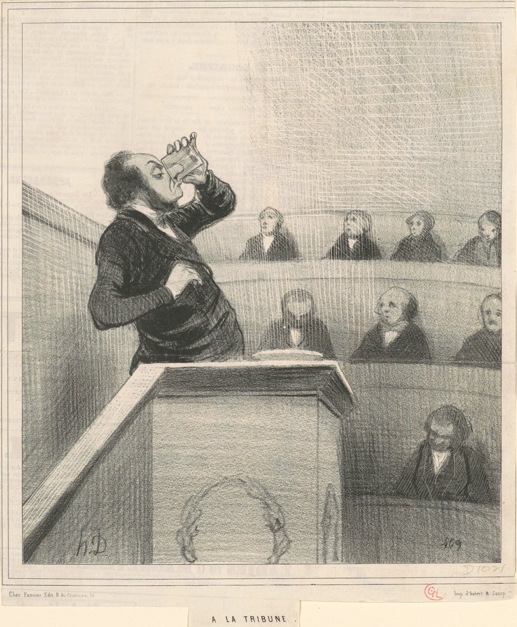 tribüünille tekijältä Honoré Daumier