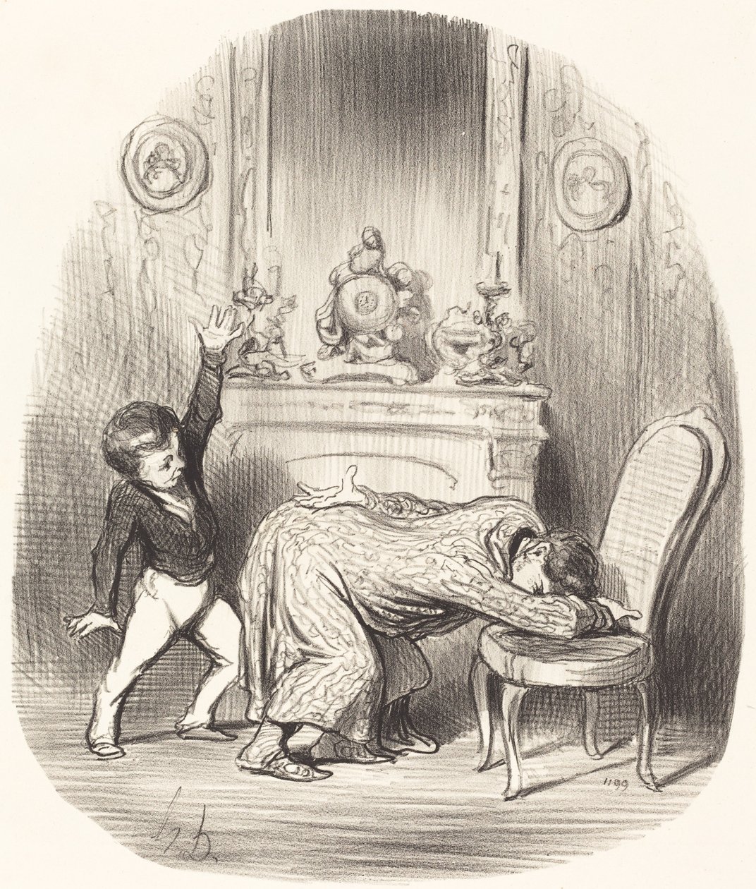 Henry IV:n pääosassa tekijältä Honoré Daumier