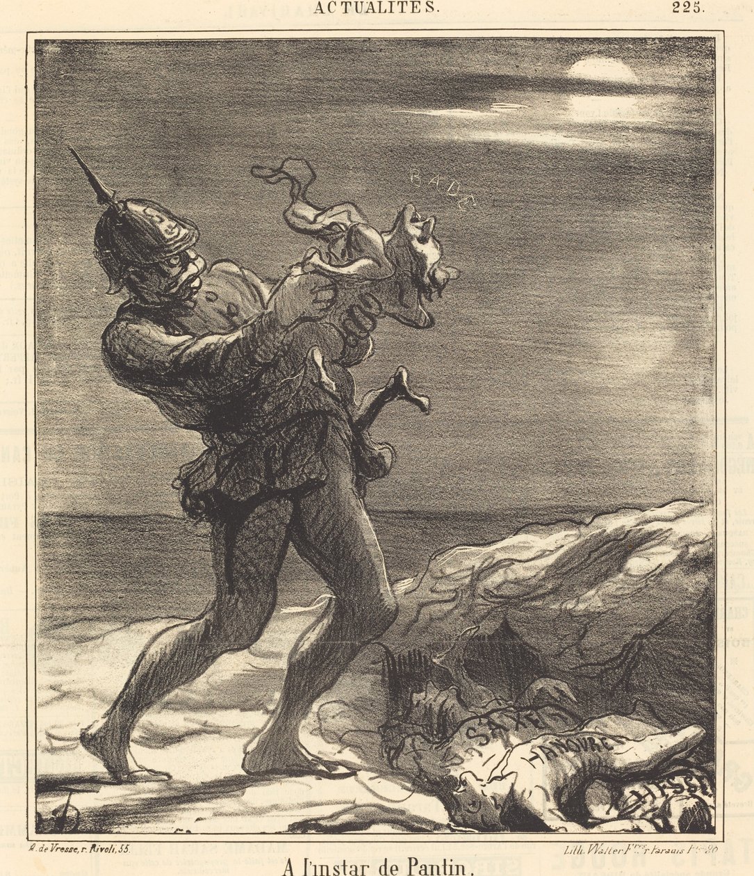 Kuten Pantin tekijältä Honoré Daumier