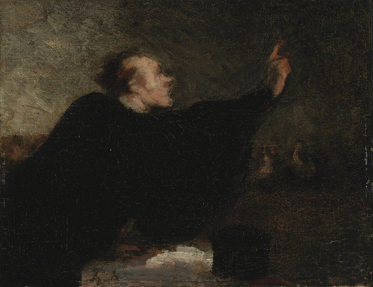 Oikeudenkäyntilakimies, 1853-1854 tekijältä Honoré Daumier